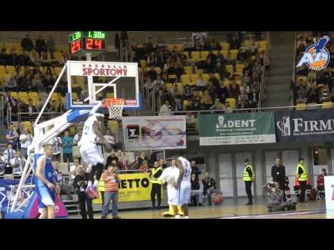 Skrót meczu, AZS Koszalin - Kotwica Kołobrzeg 95:63, 22.02.2014