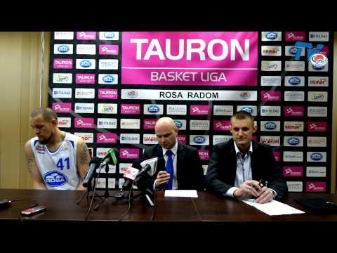 RosaTV: Konferencja prasowa po meczu ROSA Radom - PGE Turów Zgorzelec 73:77