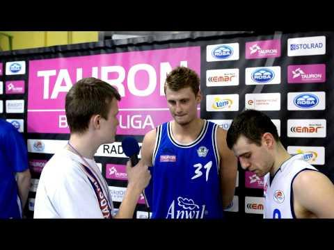 RosaTV: Kamil Łączyński i Mateusz Kostrzewski  po meczu ROSA Radom - Anwil Włocławek 64:66