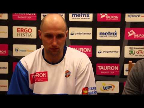 Grzegorz Kukiełka  po meczu po Polpharma Starogard Gd . - Energa Czarni Słupsk 29.12.2013