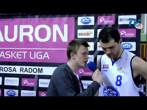 RosaTV: Robert Witka - wywiad po meczu ROSA Radom - Stelmet Zielona Góra 82:81 - 06.04.2014