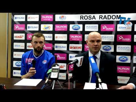 RosaTV: Konferencja prasowa po meczu ROSA Radom - PGE Turów Zgorzelec 79:85 - 21.05.2014