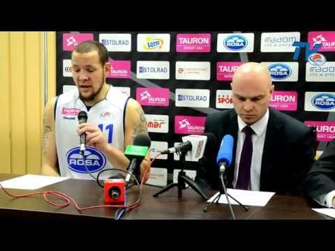 RosaTV: Konferencja prasowa po meczu ROSA Radom - Anwil Włocławek 86:74