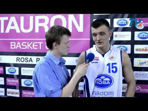 RosaTV: Łukasz Majewski wywiad po meczu ROSA Radom - Trefl Sopot 66:73 - 23.04.2014