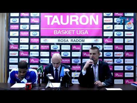 RosaTV: Konferencja prasowa po meczu ROSA Radom - PGE Turów Zgorzelec - 82:80 - 30.03.2014