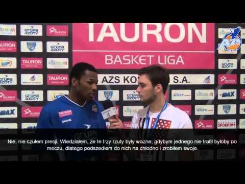 Wywiad po meczu - Lacedarius Dunn, AZS Koszalin - Asseco Gdynia 90:84, 29.12.2013
