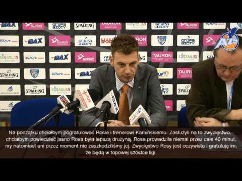 Konferencja prasowa po meczu, AZS Koszalin - Rosa Radom 67:72, 09.03.2014