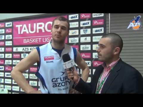 Wywiad po meczu - Bartłomiej Wołoszyn, AZS Koszalin - Kotwica Kołobrzeg 76:62, 10.04.2014