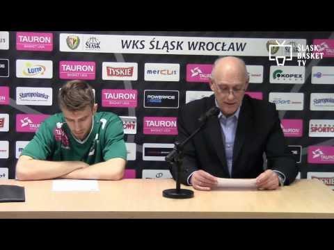 Śląsk Wrocław - Turów Zgorzelec - Konferencja prasowa