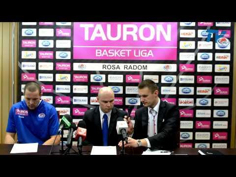 RosaTV: Konferencja prasowa po meczu ROSA Radom - Energa Czarni Słupsk 87:77 - 18.01.2014