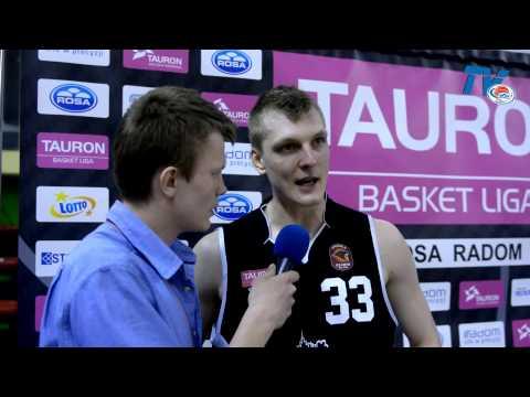 RosaTV: Karol Gruszecki wywiad po meczu ROSA Radom - Energa Czarni Słupsk 57:83 - 16.04.2014