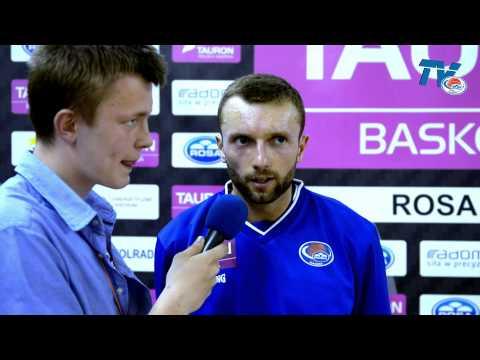 RosaTV: Jakub Zalewski po meczu ROSA Radom - Trefl Sopot 60:73