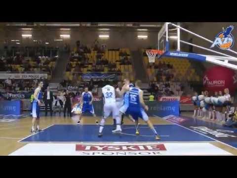 Skrót meczu, AZS Koszalin - Kotwica Kołobrzeg 76:62, 10.04.2014