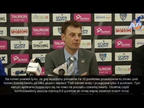 Konferencja prasowa po meczu, AZS Koszalin - Trefl Sopot 65:66, 11.01.2014