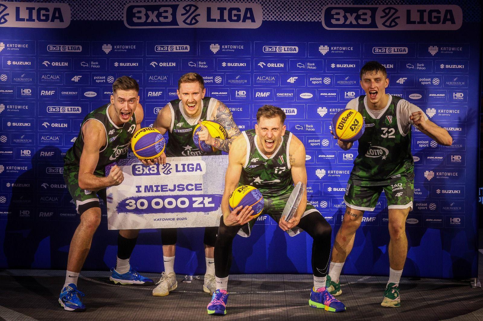 Legia Lotto 3x3 Warszawa wygrywa 3x3 Ligę w Katowicach