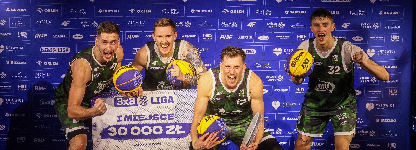 Legia Lotto 3x3 Warszawa wygrywa 3x3 Ligę w Katowicach