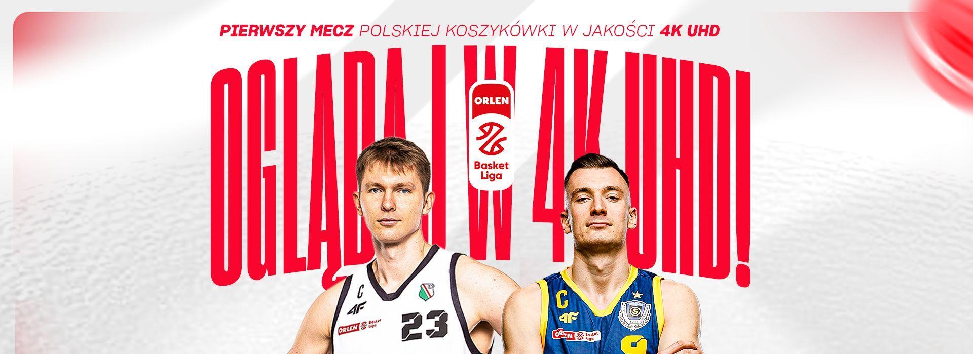 Pierwszy mecz polskiej koszykówki w jakości 4K UHD! Oglądaj na YouTube