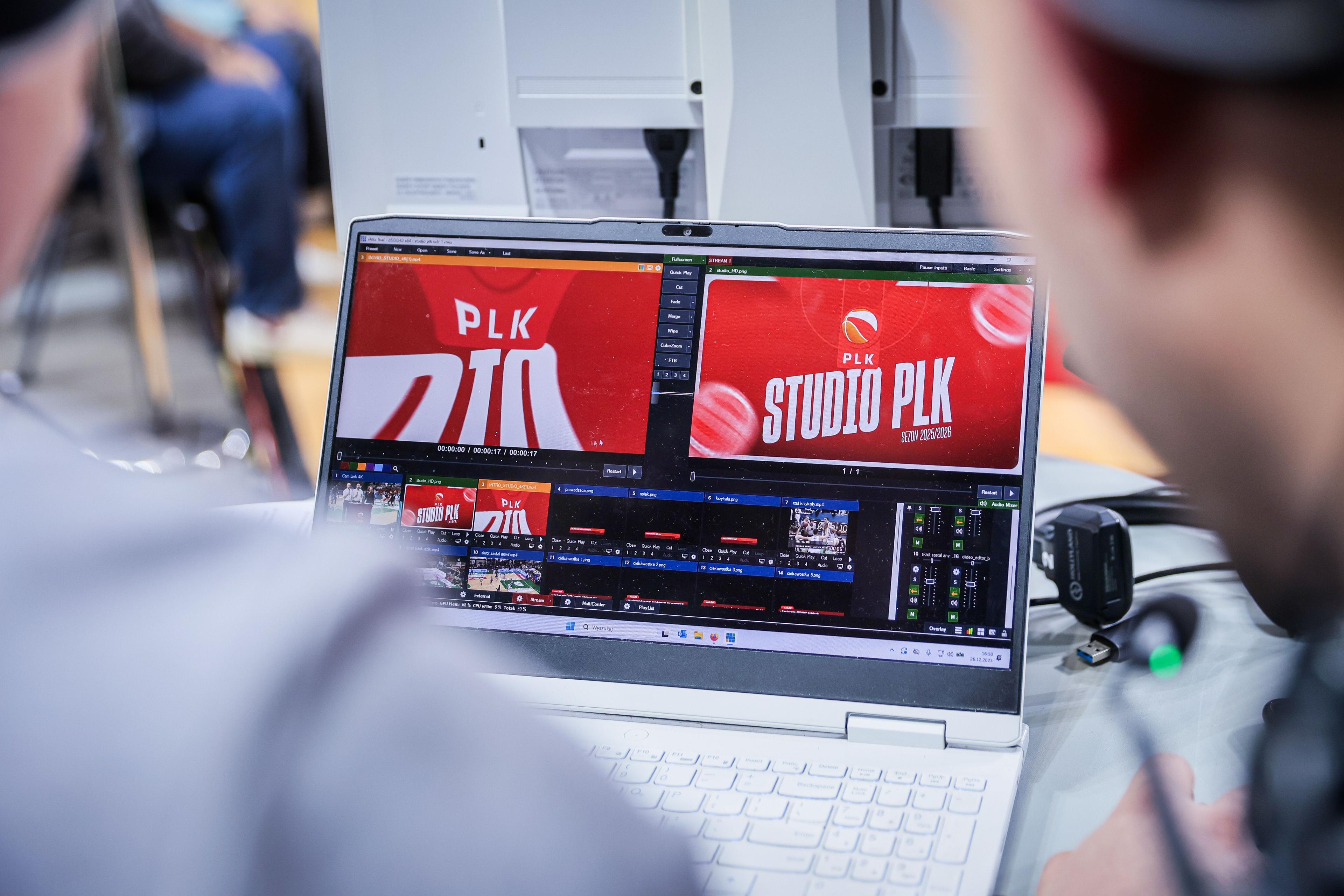 Zobacz jeszcze raz Studio PLK przed i po meczu PGE Start - Legia